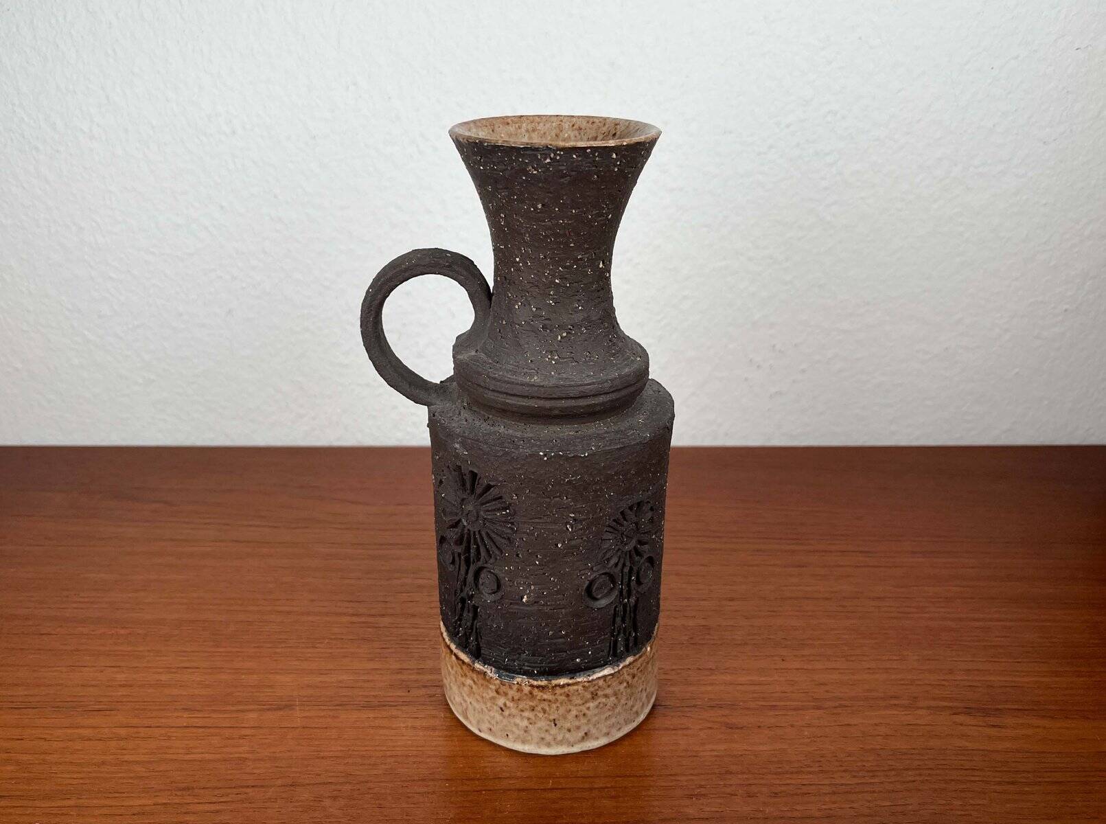 Vase en céramique de studio danois du milieu du siècle, années 1960
