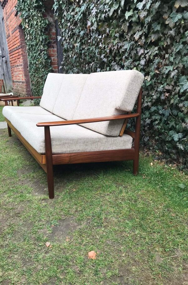 Ensemble salon scandinave en teck, années 1960