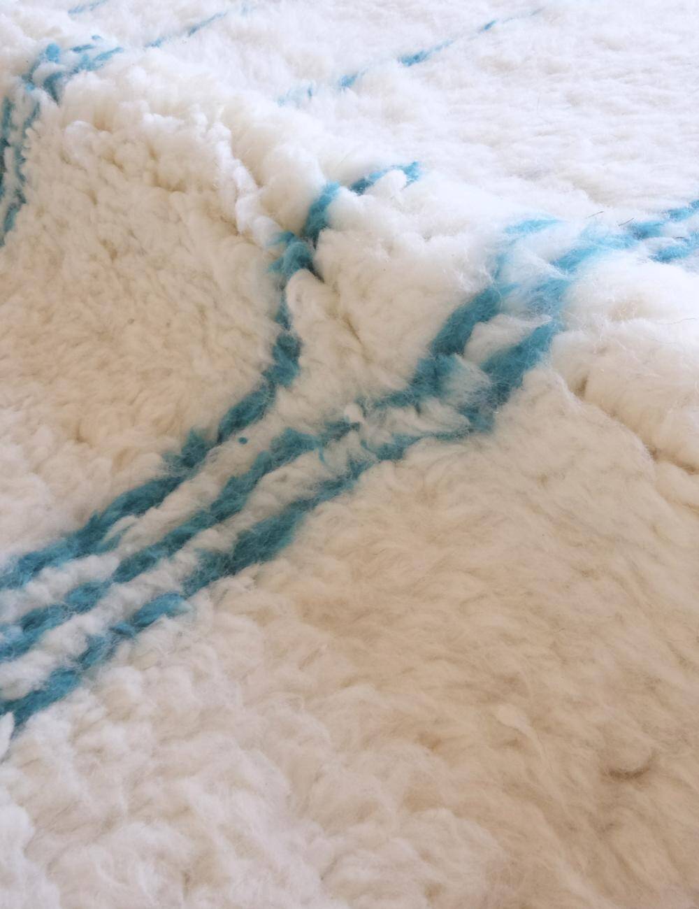 Blue Berber Rug - 280 x 214 cm