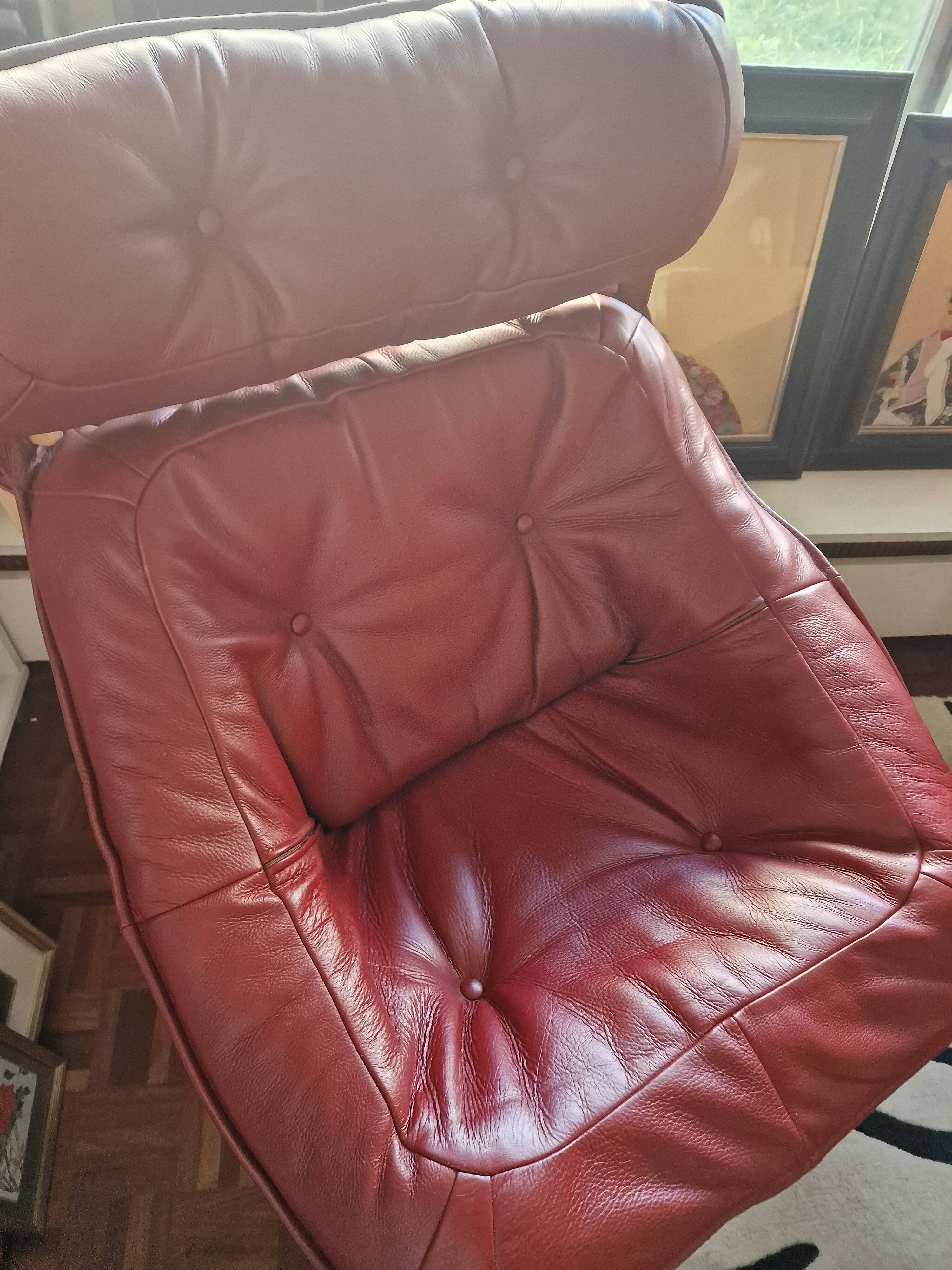 Pair of Luna armchairs and ottoman by Odd Knutsen, Scandinavian design