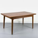 Teak Extendable Dining Table by Svend Aage Madsen for K. Knudsen & Son, 196