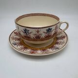 Chocolate cup, Sarreguemines, Derby model, ironstone