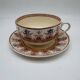 Chocolate cup, Sarreguemines, Derby model, ironstone