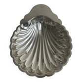 Grand plat coquillage en métal