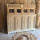 Old wooden grocery store cabinet, display cases and drawers