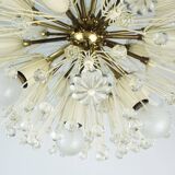 Chandelier autrichien du milieu du siècle emil stejnar pissenlit lumière spoutnik rupert nikoll 1950s