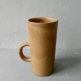 Natural tone stoneware vase