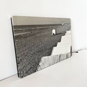 Grande photographie sur panneau bois Le tréport 1980