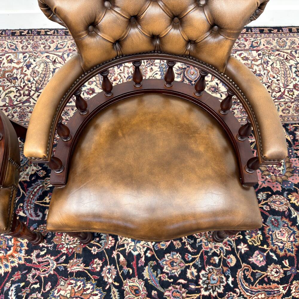 Set of Classic English Springvale Chesterfield Chairs