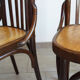 Pair of bistro chairs pattern flowers