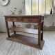 19th-century oak console table
