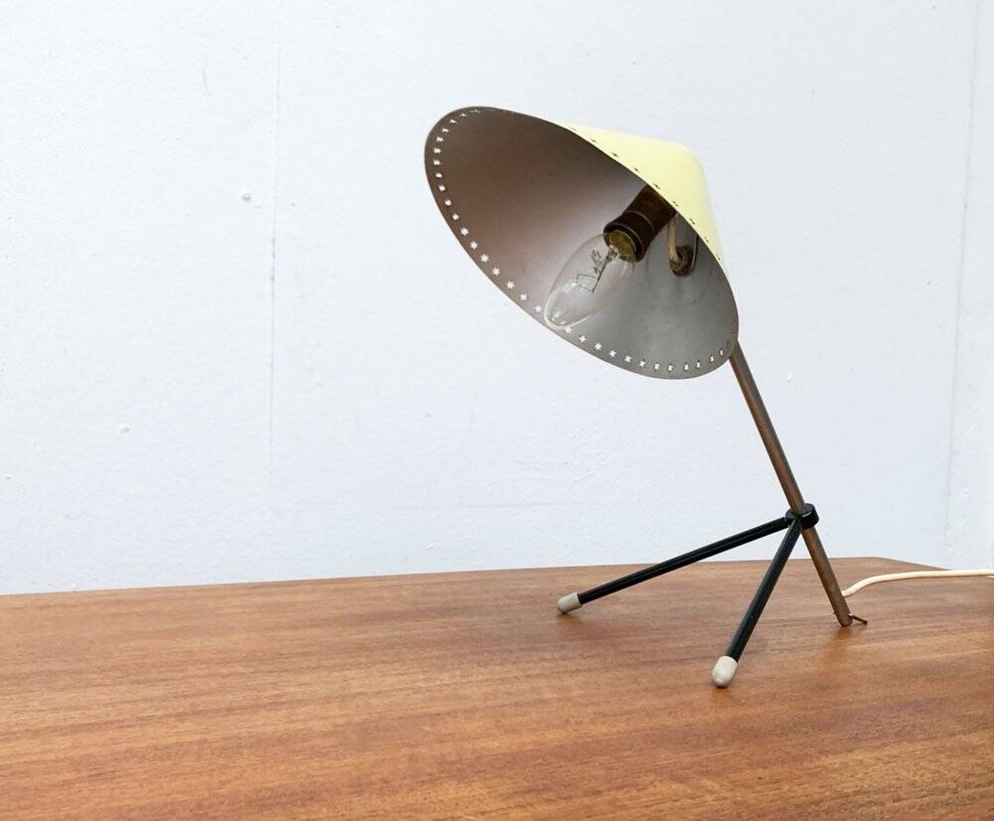 Mid-Century minimalist table or wall lamp Pinocchio by H. Busquet for Hala Zeist, 1950s