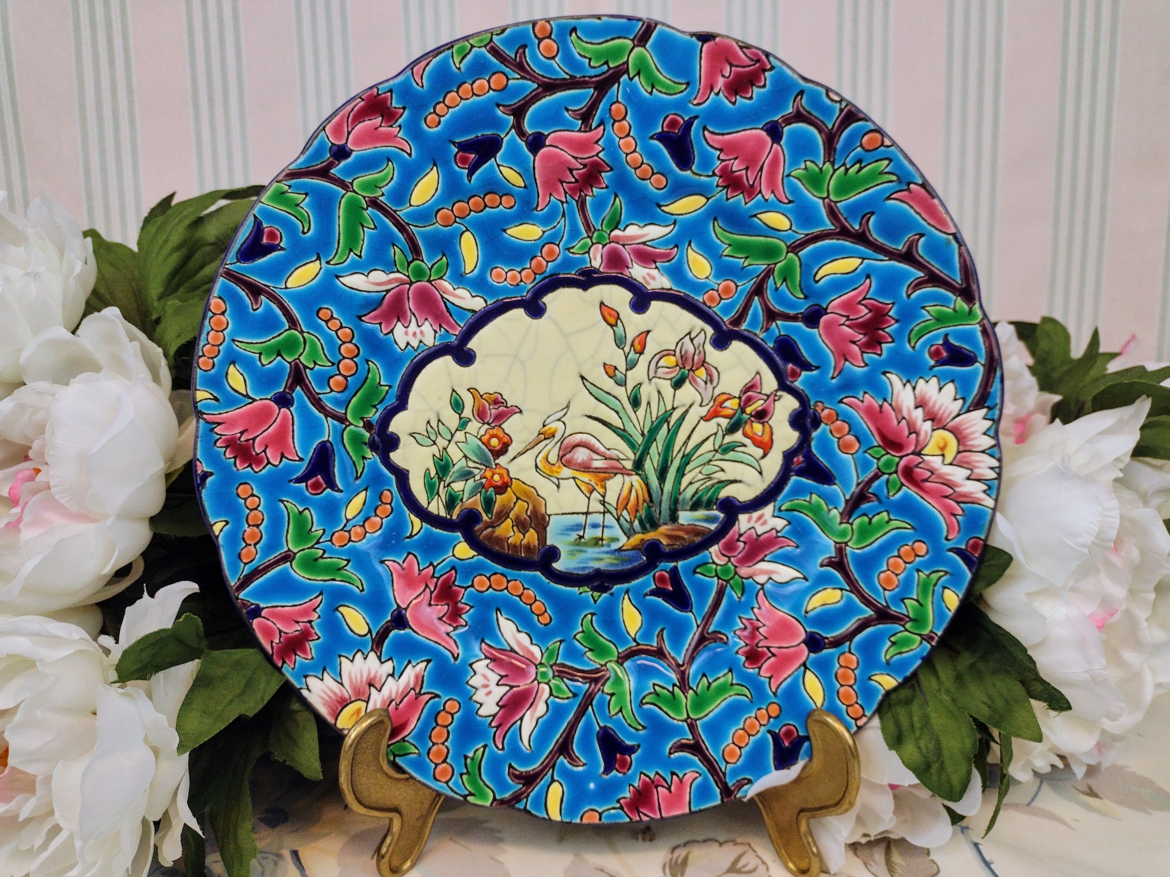 Dish Longwy art deco