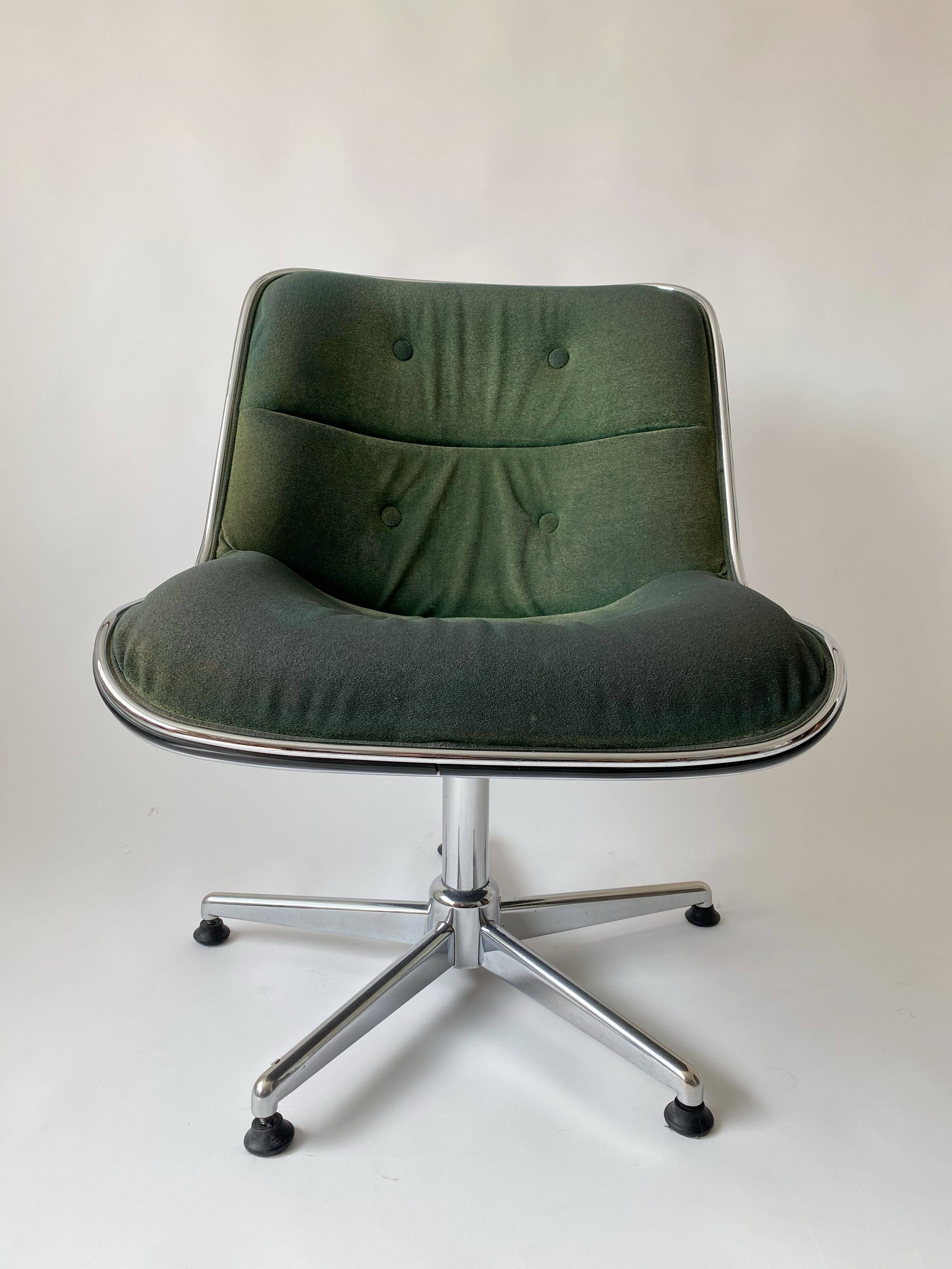 Chrome rotary chair