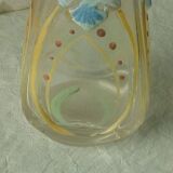 Legras enameled glass carafe in bold enamel late 19th century