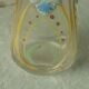 Carafe en verre emaille legras email gras fin 19 eme