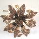 Floral metal ceiling lamp design MM Lampadari 70s