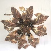 Floral metal ceiling lamp design MM Lampadari 70s