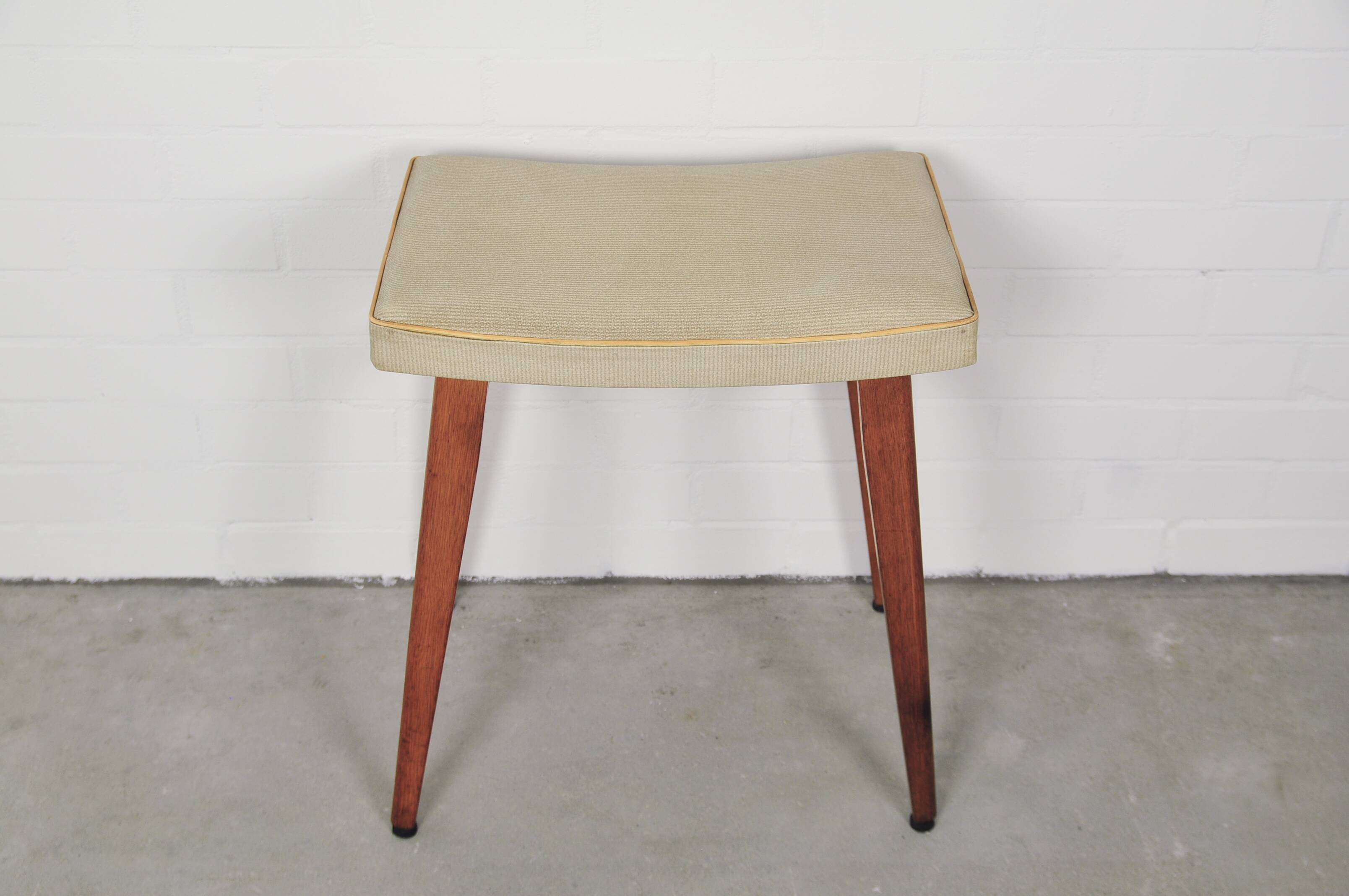 Beige high vintage stool