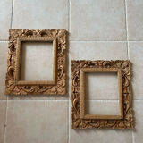 Carved wooden frames