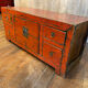 Chinese antique low cabinet 4 drawers + 2 doors