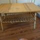 Rattan coffee table, 1960s-70s