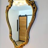 Miroir baroque doré ancien — courbes élégantes, esprit château 69 X 43 cm