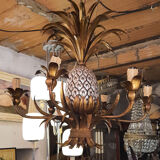 Pineapple Chandelier - Hans Kögl 1970 - Hollywood Regency