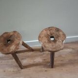 Pair of tripod stools
