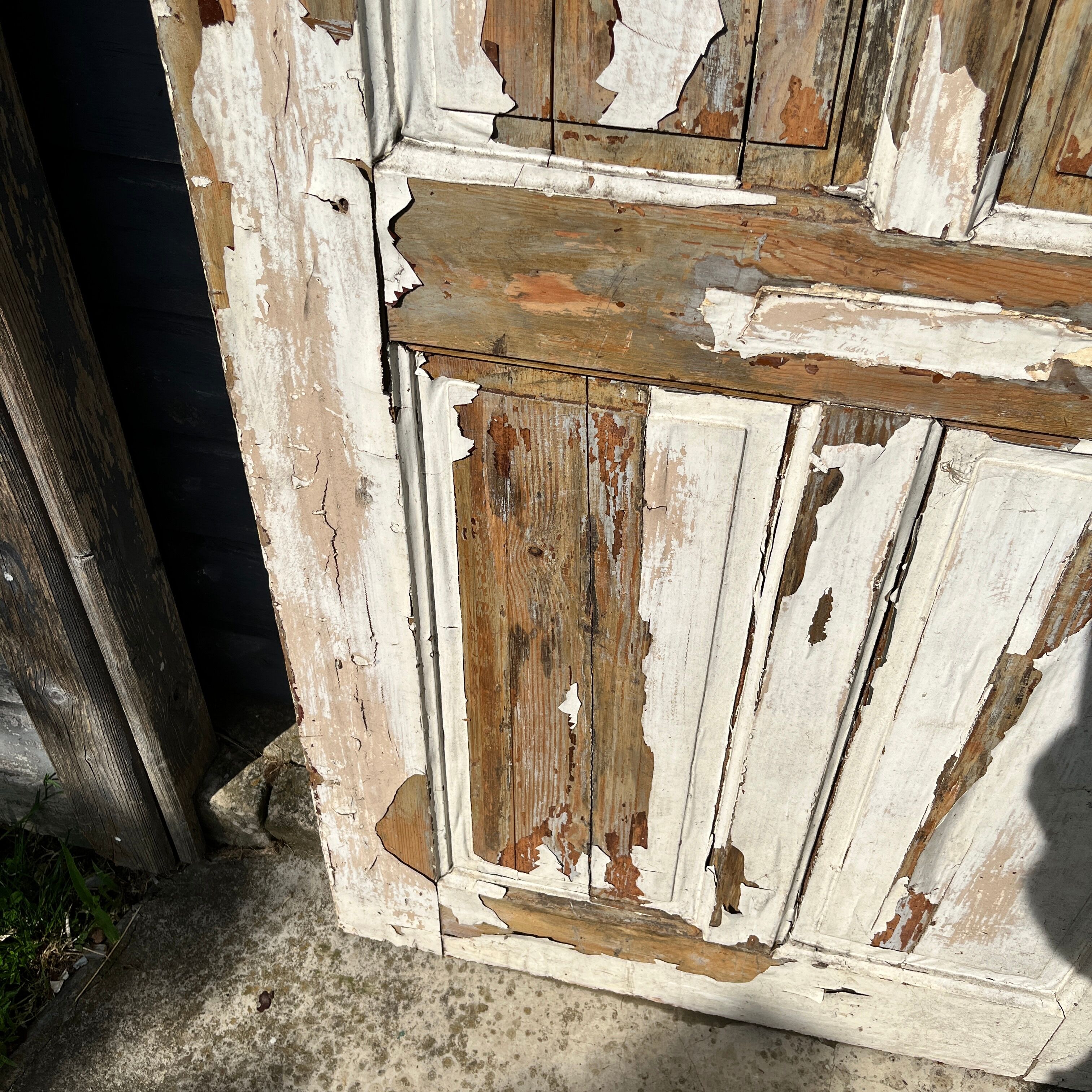 Old wooden door