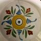 18th century polychrome earthenware plate