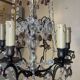 Lustre with coloured pendants