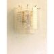 Set of Two Contemporary Opalino Strips “Listelli” Murano Glass Gold Wall Sconces