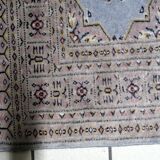 Vintage Uzbek Bukhara handmade rug 95 cm x 147 cm 1950s