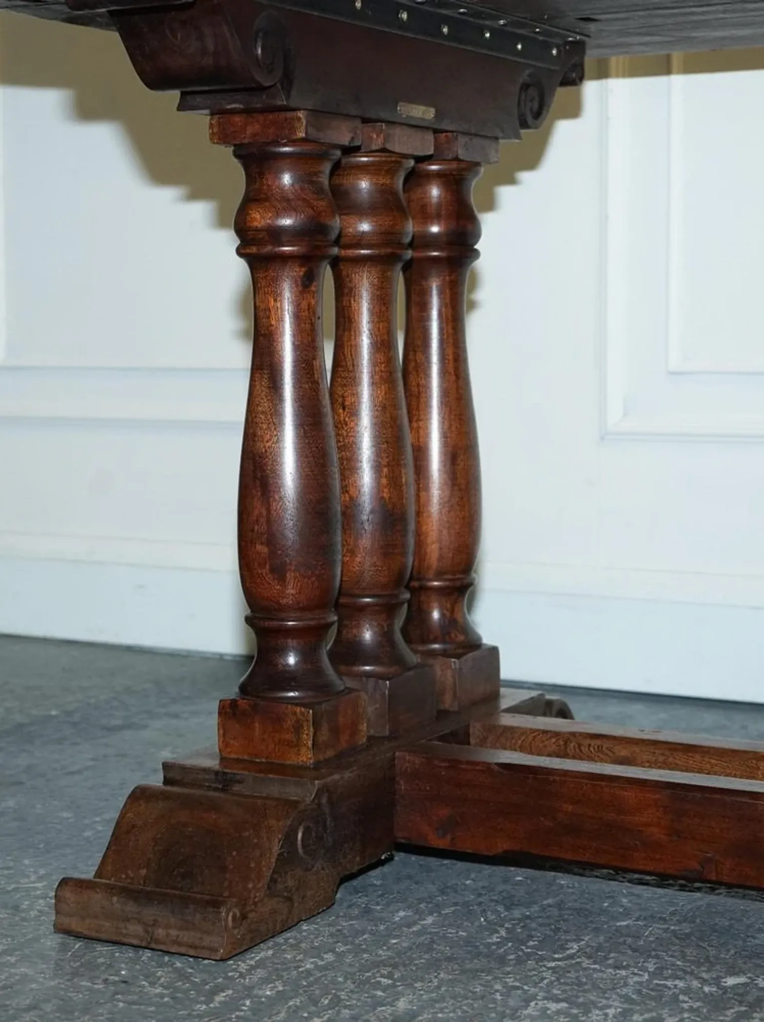Vintage Rectangular Dining Table in Hardwood