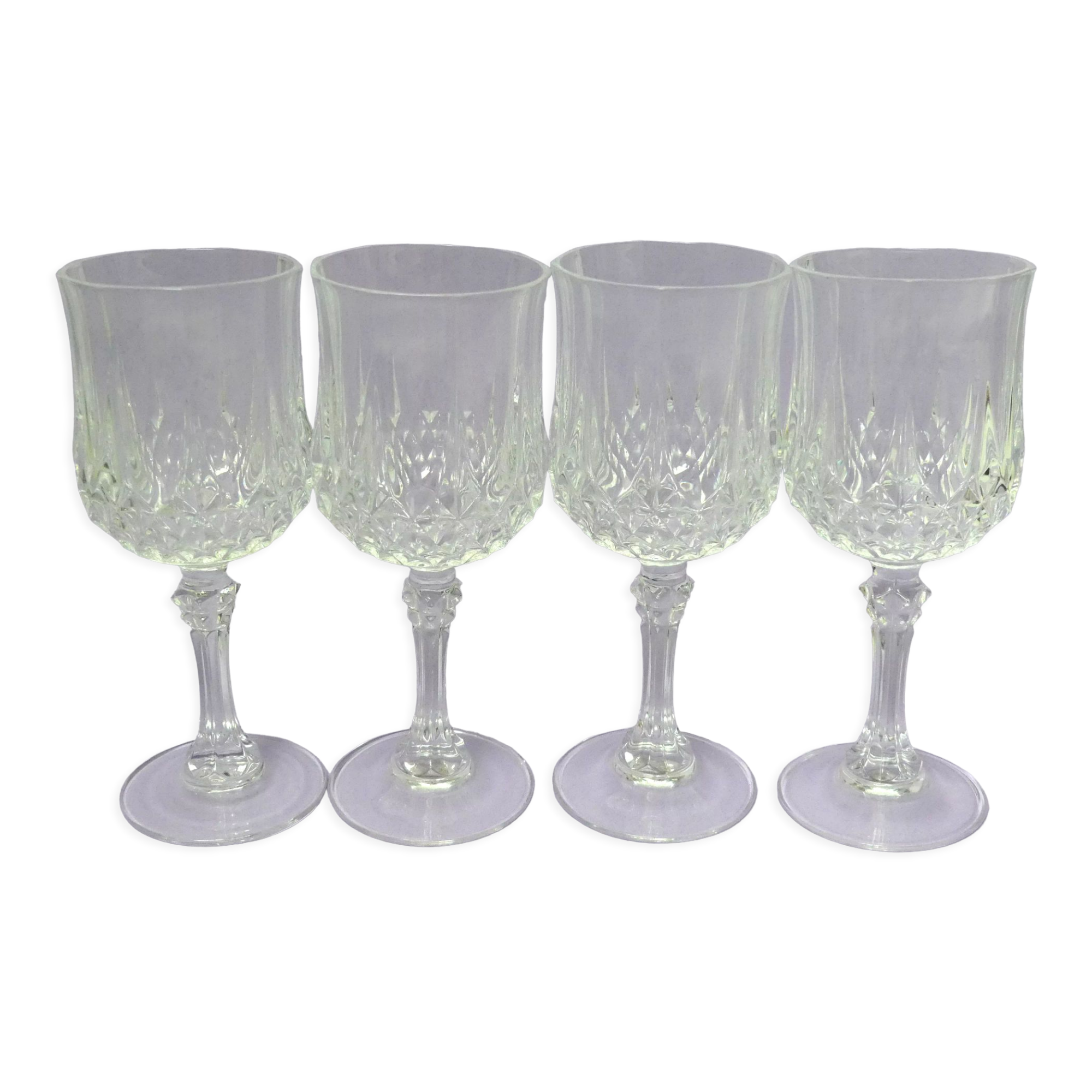 4 verres Longchamp Cristal d’Arques