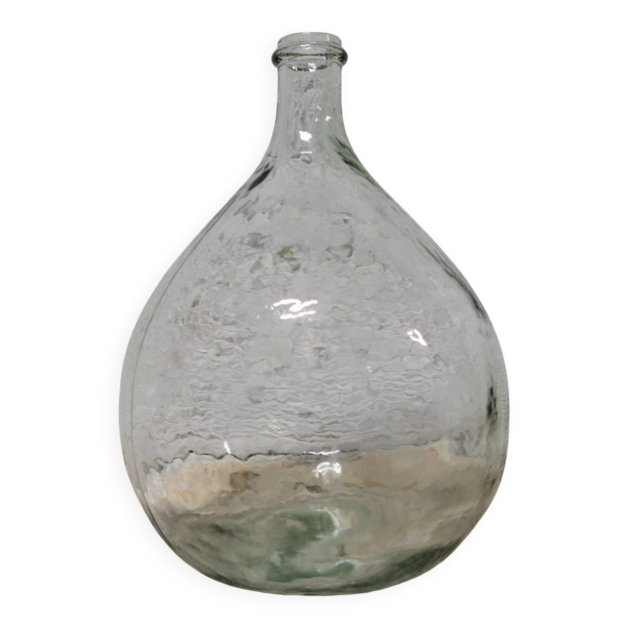Clear glass demijohn