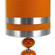 Table lamp metal and orange fabric 70