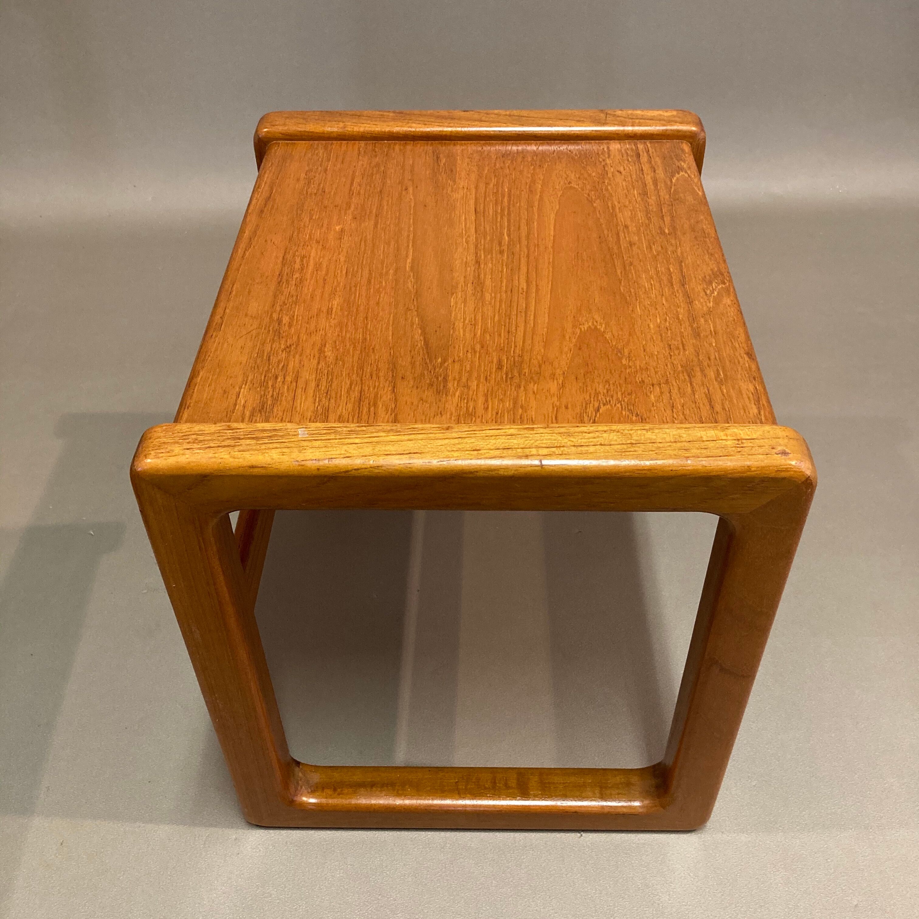 Pair of side tables Scandinavian design 1950s