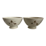 Set of 2 large Sarreguemines bowls - Vintage