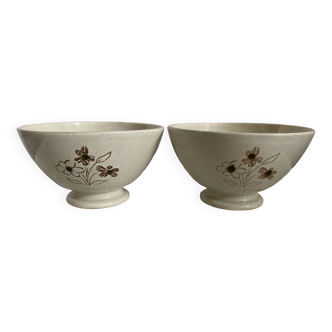 Lot de 2 gros bols Sarreguemines- Vintage