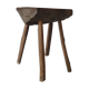 Brutalist solid wood stool