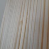 Tripod floor lamp in gilded brass, pleated lampshade, Louis XV style