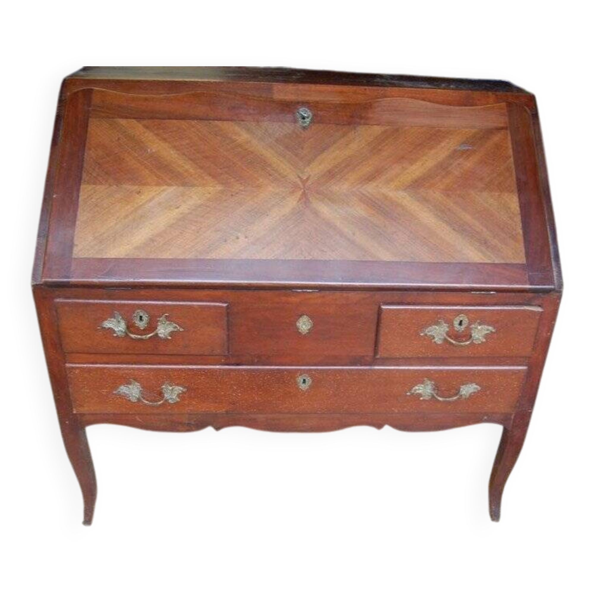 Louis XVI period walnut sloping desk from the 18th century