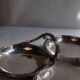 Serving dish in silver metal from the brand Gallia/Christofle