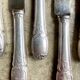 6 silver metal knives