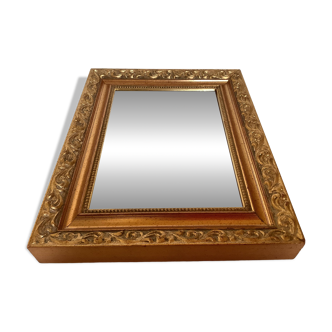 Gilded wooden beaded mirror