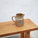Vintage stoneware pitcher by the Digoin factory, France