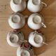7 ceramic cups Digoin Sarreguemines