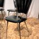 6 vintage chairs 1950 chrome skaï black